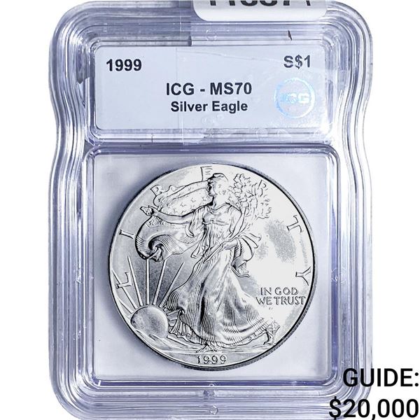 1999 Silver Eagle ICG MS70