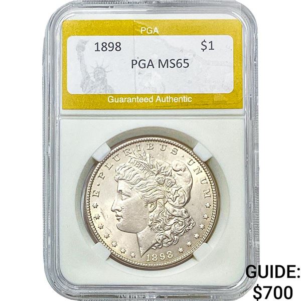 1898 Morgan Silver Dollar PGA MS65