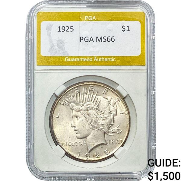 1925 Silver Peace Dollar PGA MS66
