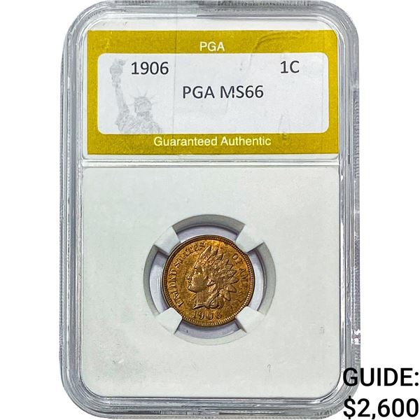1906 Indian Head Cent PGA MS66