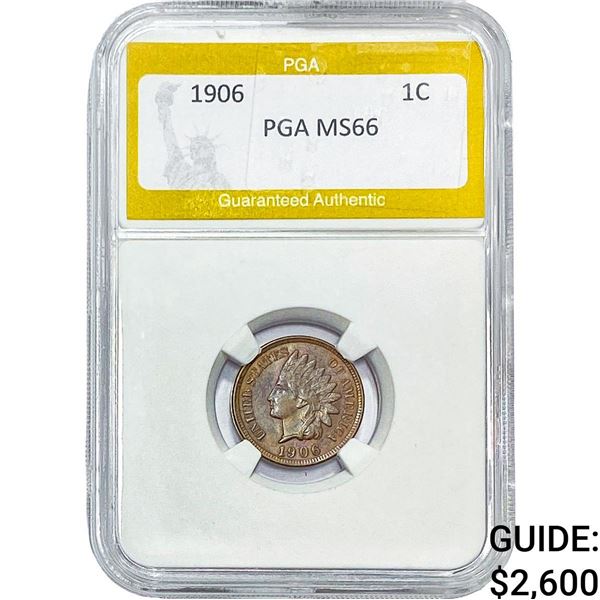 1906 Indian Head Cent PGA MS66
