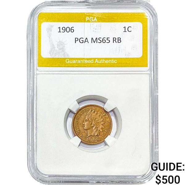 1906 Indian Head Cent PGA MS65