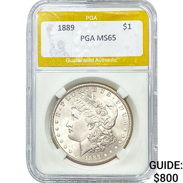 1889 Morgan Silver Dollar PGA MS65