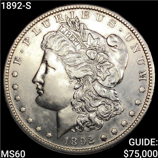 1892-S Morgan Silver Dollar UNCIRCULATED