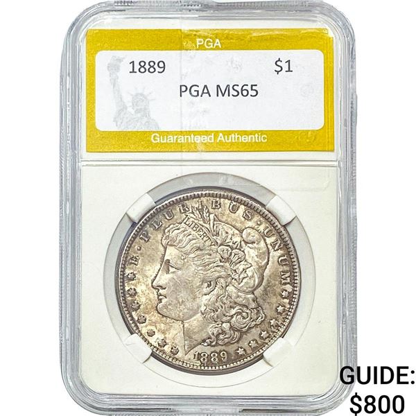 1889 Morgan Silver Dollar PGA MS65