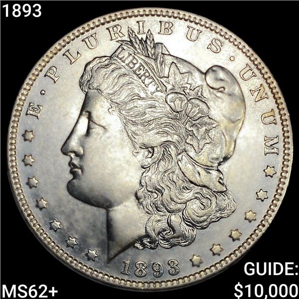1893 Morgan Silver Dollar UNCIRCULATED +