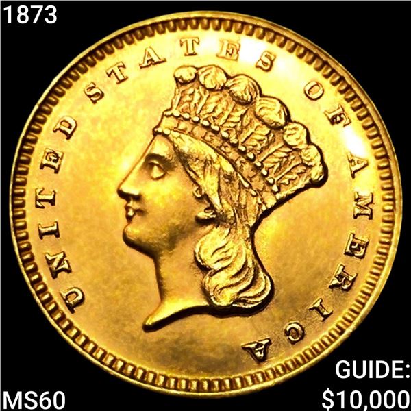 1873 Rare Gold Dollar UNCIRCULATED