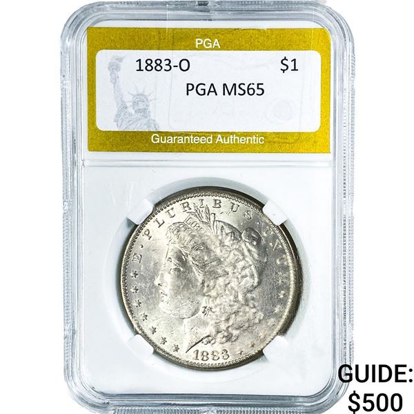 1883-O Mercury Silver Dollar PGA MS65