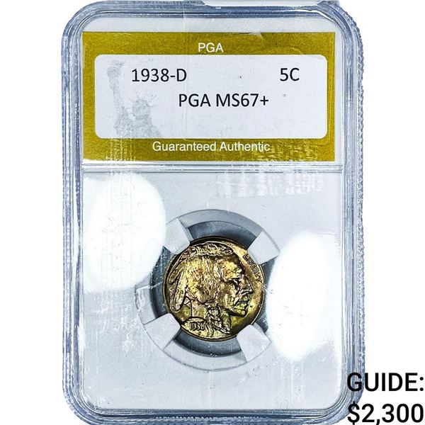 1938-D Buffalo Nickel PGA MS67+
