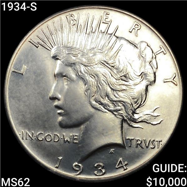 1934-S Silver Peace Dollar UNCIRCULATED