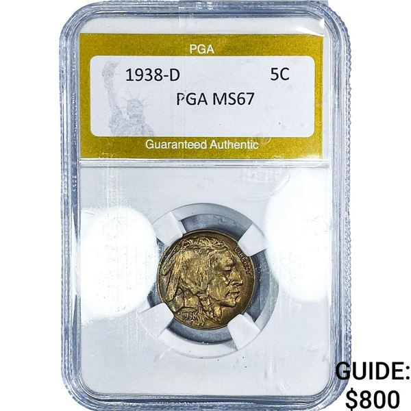 1938-D Buffalo Nickel PGA MS67