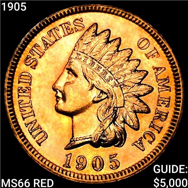 1905 Indian Head Cent GEM BU RD