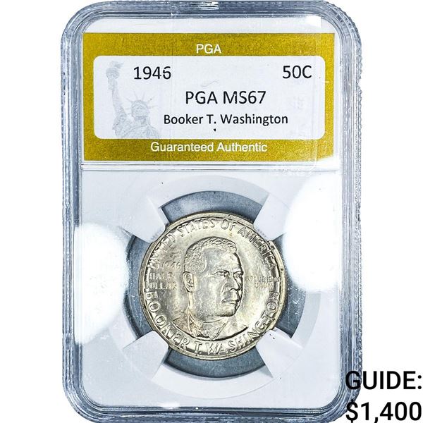 1946 Booker T Half Dollar PGA MS67