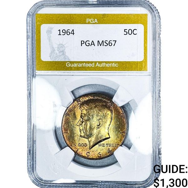 1964 Kennedy Half Dollar PGA MS67