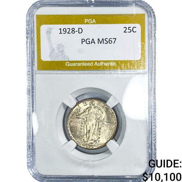 1928-D Standing Liberty Quarter PGA MS67