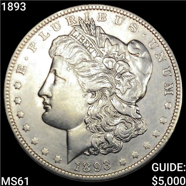 1893 Morgan Silver Dollar UNCIRCULATED