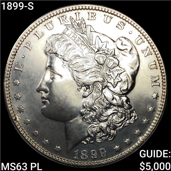 1899-S Morgan Silver Dollar CHOICE BU PL
