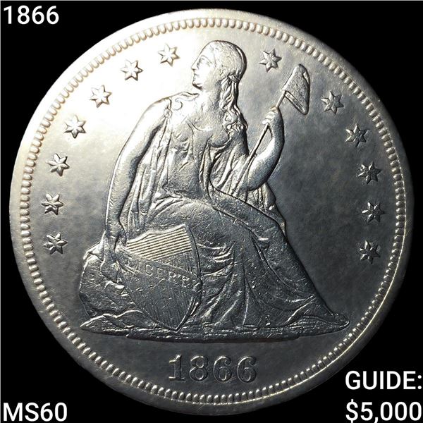 1866 Seated Liberty Dollar UNCIRCULATED