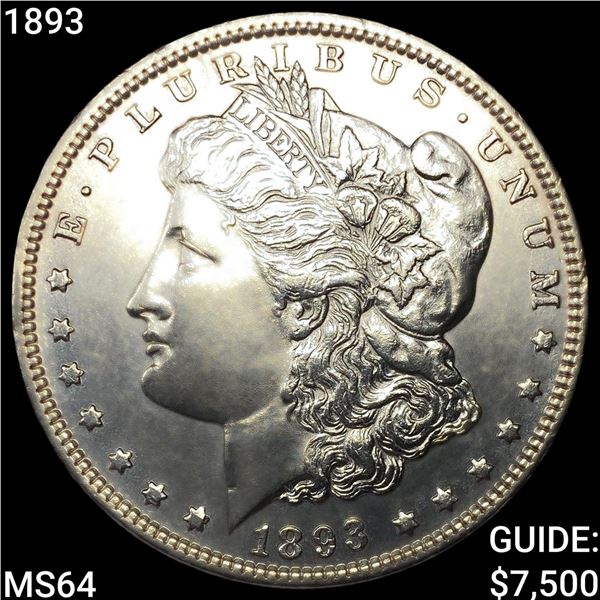 1893 Morgan Silver Dollar CHOICE BU