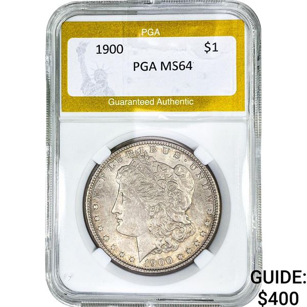 1900 Morgan Silver Dollar PGA MS64
