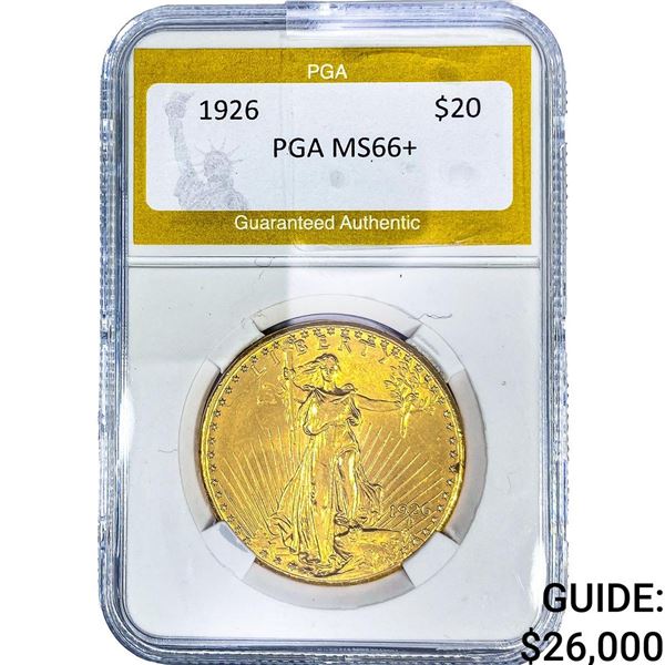 1926 $20 Gold Double Eagle PGA MS66+
