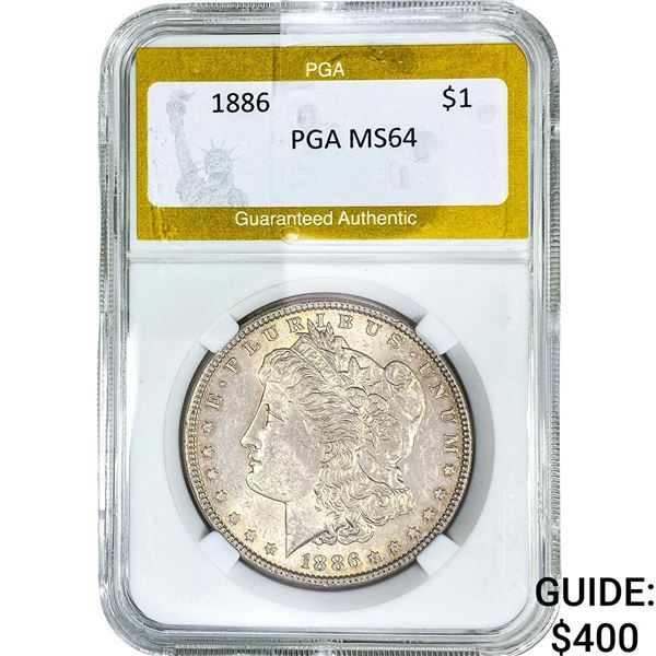 1886 Morgan Silver Dollar PGA MS64