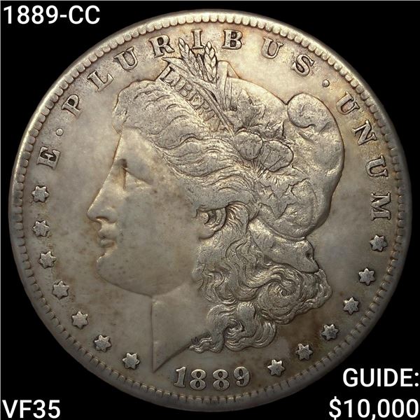 1889-CC Morgan Silver Dollar ABOUT UNCIRCULATED