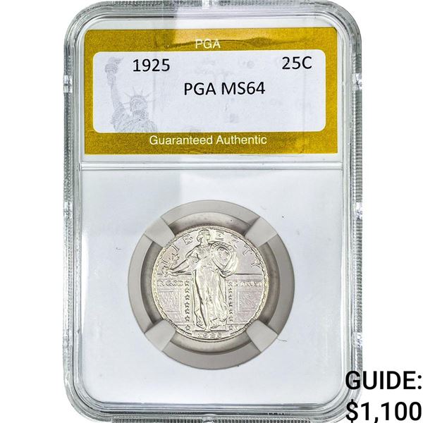 1925 Standing Liberty Quarter PGA MS64