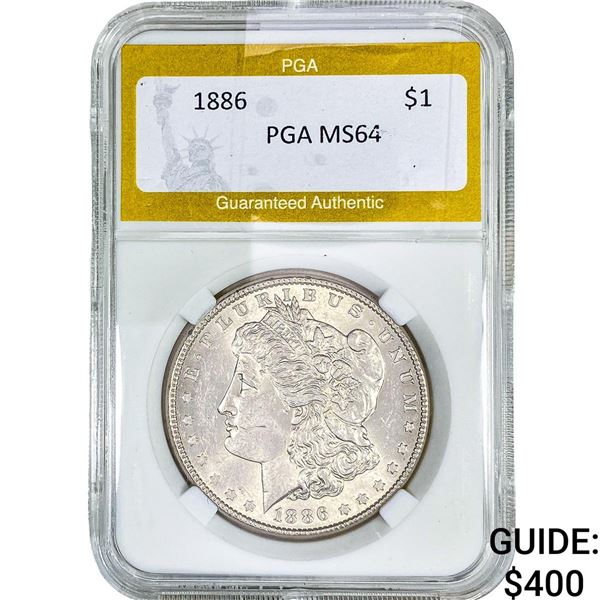 1886 Morgan Silver Dollar PGA MS64