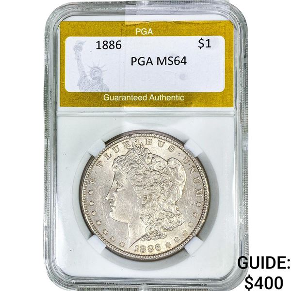 1886 Morgan Silver Dollar PGA MS64