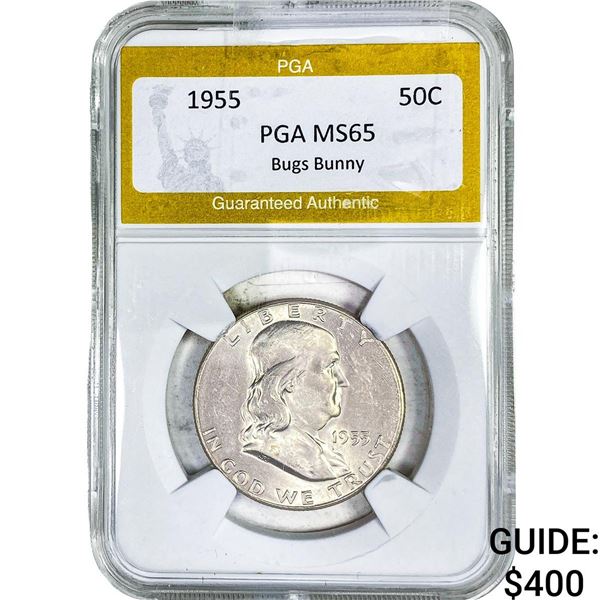 1955 Franklin Half Dollar PGA MS65