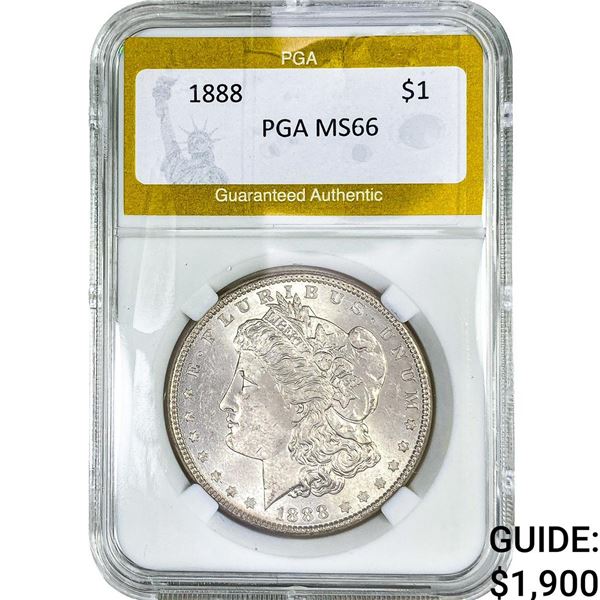 1888 Morgan Silver Dollar PGA MS66