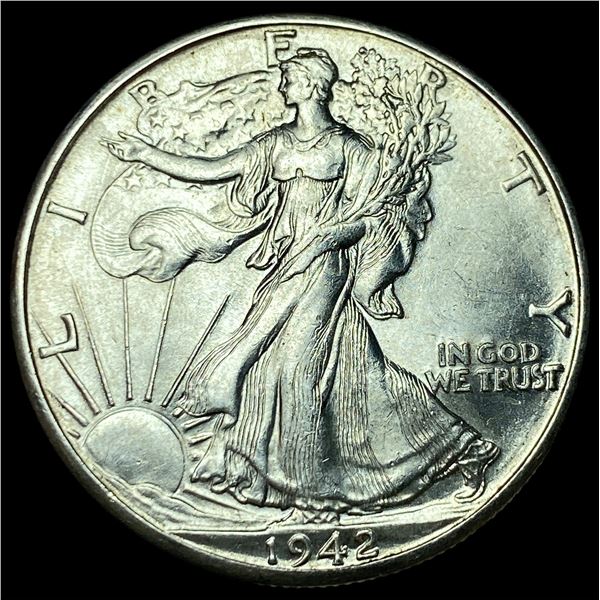 1942-D Silver Walking Liberty Half Dollar  UNCIRCULATED