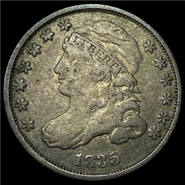 1835 Capped Bust Dime NEARLY UNCIRCULATED