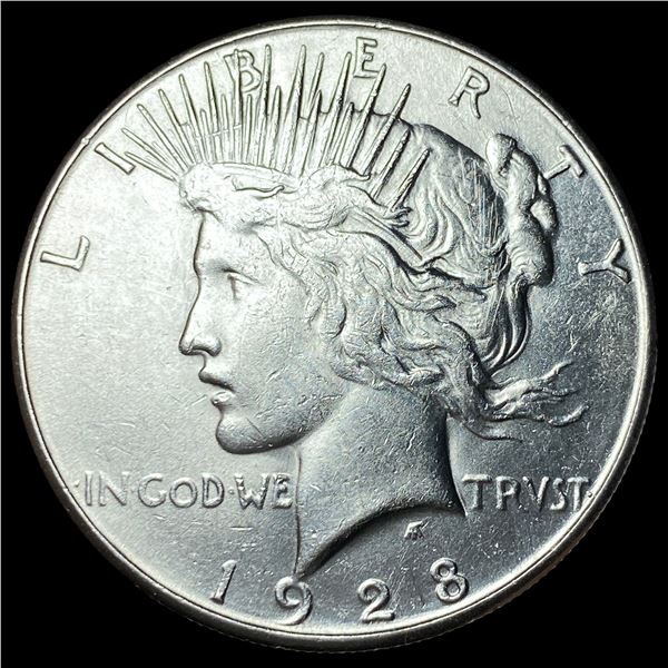 1928-S Silver Peace Dollar LIGHTLY CIRCULATED