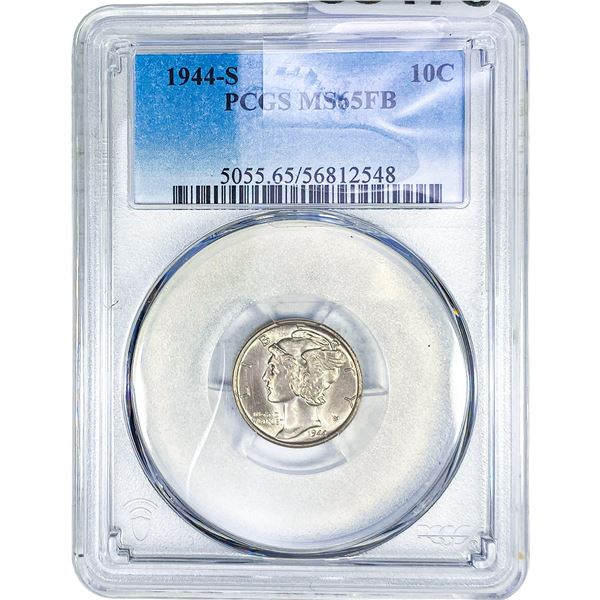1944-S Mercury Silver Dime PCGS MS65 FB