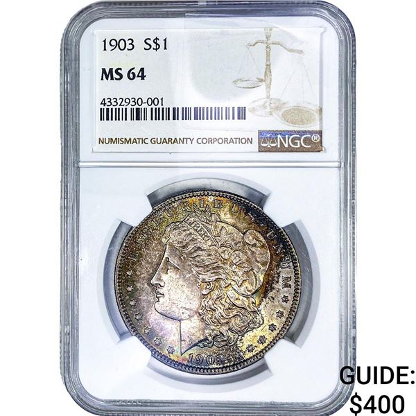 1903 Morgan Silver Dollar NGC MS64