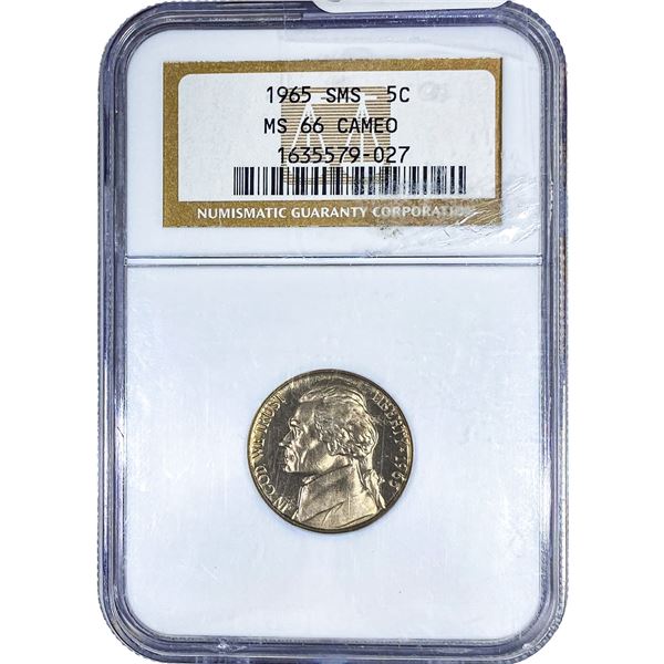 1965 Jefferson Nickel NGC MS66 Cameo