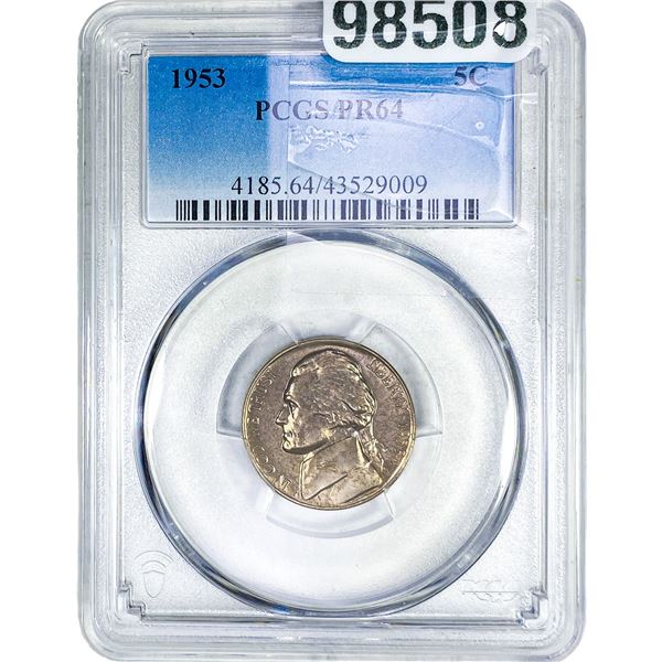 1953 Jefferson Nickel PCGS PR64