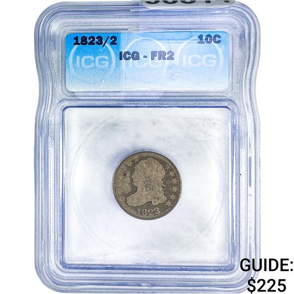 1832/2 Capped Bust Dime ICG FR2