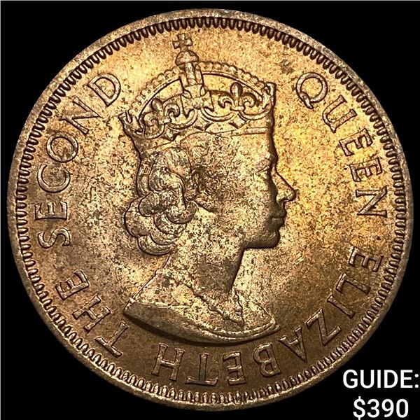 1956 Cyprus Bronze 5 Mils