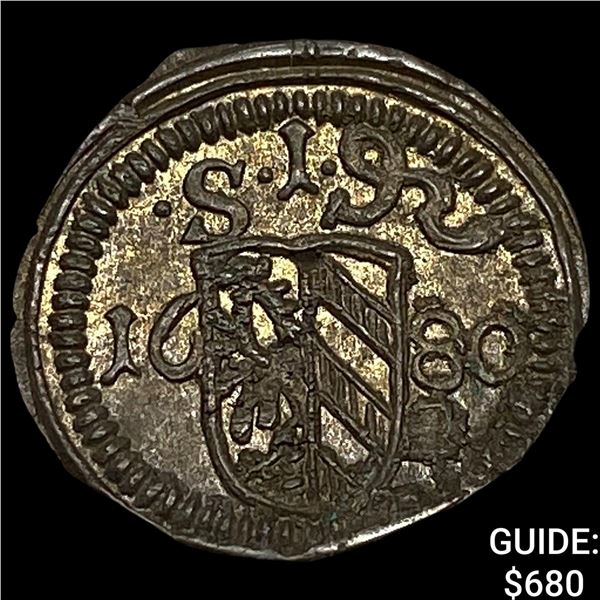 1860 Germany Nuenberg Billon 1 Pfennig