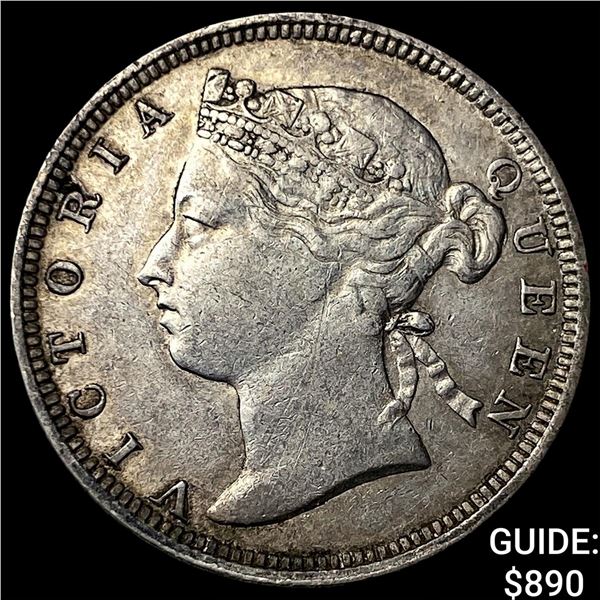 1883 Straits Settlements Victoria Silver 20 Cents