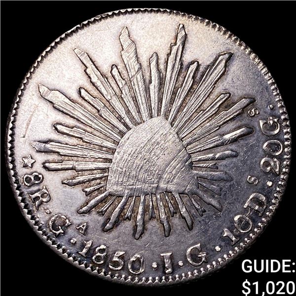 1850 GaJG Mexico Silver 8 Reales .7859oz ASW