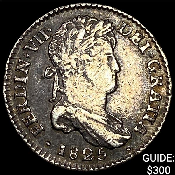 1825-IL Bolivia Ferdinand VII Silver 1 Reale