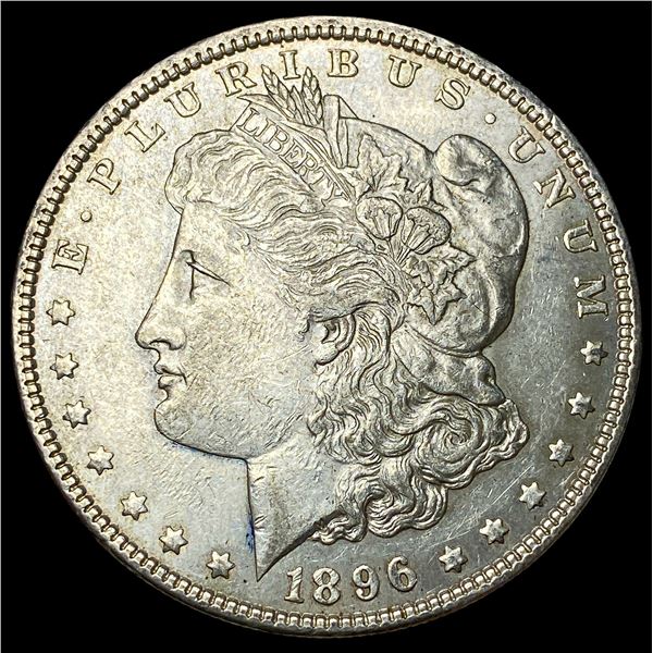 1896 Silver Morgan Dollar CLOSELY  UNCIRCULATED