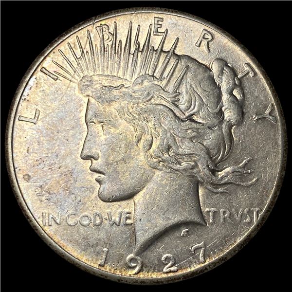 1927 Silver Peace Dollar NEARLY UNCIRCULATED