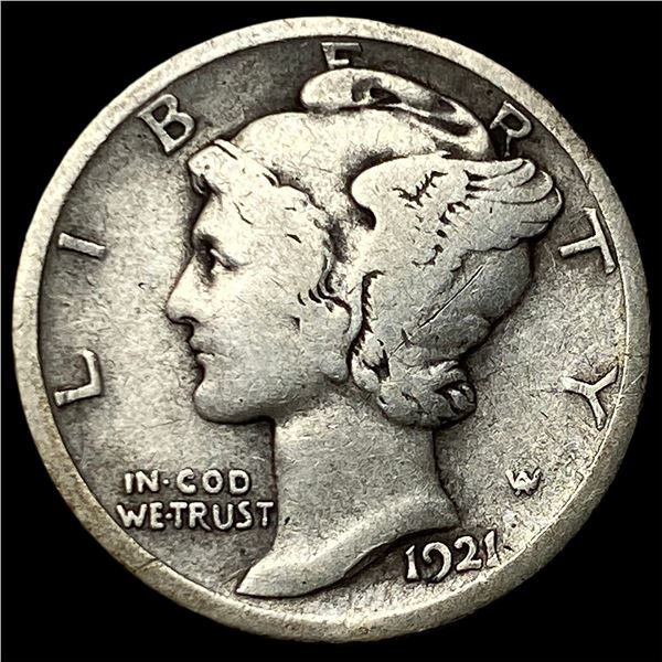 1921 Silver Mercury Dime LIGHTLY CIRCULATED