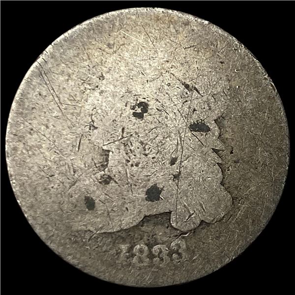 1833 Silver Capped Bust Dime NICELY  CIRCULATED