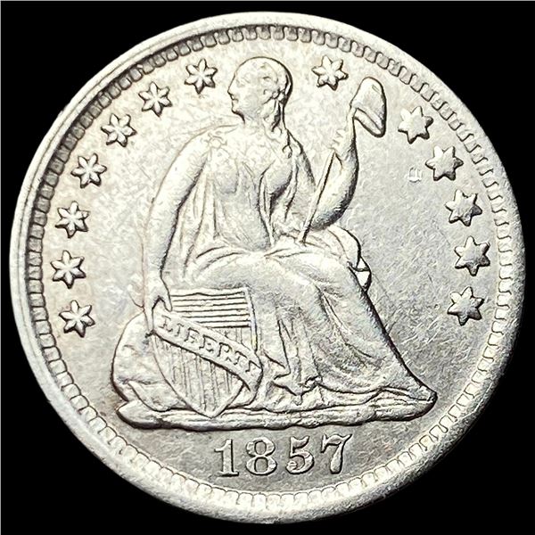 1857 Silver Seated Liberty Half Dime  UNCIRCULATED